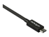 TBLT34MM80CM - StarTech.com 2.6ft (80cm) Thunderbolt 3 Cable, 40Gbps, 100W PD, 4K/5K Video, Thunderbolt-Certified, Compatible w/ TB4/USB 3.2/DisplayPort - Närbild