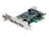 PEXUSB4DP - StarTech.com 4 Port PCI Express Low Profile High Speed USB Card - Vänster vinkel