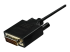 CDP2DVI3MBNL - StarTech.com 10ft (3m) USB C to DVI Cable, 1080p (Single Link) USB Type-C (DP Alt Mode HBR2) to DVI-Digital Video Adapter Cable, Thunderbolt 3 Compatible, Laptop to DVI Monitor/Display - Närbild