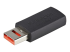 USBSCHAAMF - StarTech.com USB-datablockerare för säker laddning - Vänster vinkel