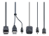 C2-D46-UAC-CBL-KVM - StarTech.com 2-Port Hybrid USB-C DisplayPort Cable KVM Switch, 4K 60Hz, Compact KVM with 6ft/1.8m USB-A/DisplayPort/Audio & 4ft/1.2m USB-C Integrated Host Cables, Bus Powered - Framsidan