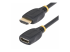 HD2MF3FL - StarTech.com 3.3ft HDMI 2.0 Extension Cable, 4K 60Hz, M/F - Höger vinkel