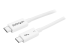 TBLT34MM50CW - StarTech.com 1.6ft (50cm) Thunderbolt 3 Cable, 40Gbps, 100W PD, 4K/5K Video, Thunderbolt-Certified, Compatible w/ TB4/USB 3.2/DisplayPort - Höger vinkel