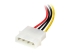 SATAPOWADPL - StarTech.com 15 cm 4-stifts Molex till vänstervinklad SATA-strömkabeladapter - Närbild