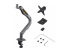 H1M1AG2-MONITOR-ARM - StarTech.com Desk Mount Monitor Arm, Up To 32" Display, C-Clamp, TAA - Vänster vinkel