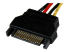 LP4SATAFM12 - StarTech.com 30 cm SATA till LP4-strömkabeladapter - Närbild