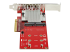 PEX8M2E2 - StarTech.com x8 Dual M.2 PCIe NVMe SSD Adapter - Höger vinkel