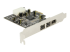 89153 - DeLOCK PCI Express card FireWire A / B - Vänster vinkel