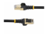 6ASPAT5MBK - StarTech.com 5m CAT6A Ethernet Cable, 10 Gigabit Shielded Snagless RJ45 100W PoE Patch Cord, CAT 6A 10GbE STP Network Cable w/Strain Relief, Black, UL Certified Wiring/TIA - Flera vinklar