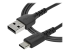 RUSB2AC1MB - StarTech.com 1 m USB 2.0 till USB-C-kabel -&nbsp;svart&nbsp; - Närbild