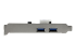 PEXUSB3S25 - StarTech.com PCI Express (PCIe) SuperSpeed USB 3.0-kortadapter med 2 portar och UASP – LP4-ström - Vänster sida