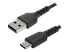 RUSB2AC2MB - StarTech.com 2 m USB 2.0 till USB-C-kabel -&nbsp;svart&nbsp; - Höger vinkel