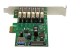 PEXUSB3S7 - StarTech.com PCI Express USB 3.0-kort med 7 portar - Höger vinkel