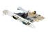 21050-PC-SERIAL-CARD - StarTech.com 2-Port PCI Express Serial Card, Dual Port PCIe to RS232 (DB9) Serial Interface Card, 16C1050 UART, Standard or Low Profile Brackets, COM Retention, For Windows & Linux - Vänster vinkel