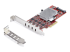 P10Q4C-USB-CARD - StarTech.com 4-Port USB Type-C PCIe Card, USB-C 10Gb, 4x Controllers, TAA - Vänster vinkel