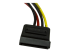 SATAPOWADAP - StarTech.com 15 cm 4-stifts LP4 till SATA-strömkabeladapter - Närbild