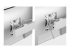 6-MONITOR-ARM-A - StarTech.com Six-Monitor Desk Mount w/ Crossbar, Up To 32" Screens/17.6lb - Närbild