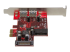 PEXUSB3S2EI - StarTech.com PCI Express USB 3.0-kort med 4 portar - Höger vinkel