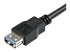 USB3SEXT2MBK - StarTech.com 2 m svart SuperSpeed USB 3.0-förlängningskabel A till A - Närbild