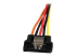 PYO2LSATA - StarTech.com 6in Latching SATA Power Y Splitter Cable Adapter - Närbild