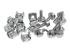 CABSCREWM5 - StarTech.com M5 Mounting Screws and Cage Nuts for Server Rack Cabinet - Flera vinklar