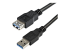 USB3SEXT2MBK - StarTech.com 2 m svart SuperSpeed USB 3.0-förlängningskabel A till A - Närbild