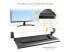 KEYBOARD-TRAY-CLAMP1 - StarTech.com Under-Desk Keyboard Tray, Clamp-on Keyboard Holder, Supports up to 12kg (26.5lb), Sliding Keyboard and Mouse Drawer with C-Clamps, Height Adjustable Keyboard Tray - Vänster vinkel
