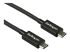 TBLT34MM80CM - StarTech.com 2.6ft (80cm) Thunderbolt 3 Cable, 40Gbps, 100W PD, 4K/5K Video, Thunderbolt-Certified, Compatible w/ TB4/USB 3.2/DisplayPort - Närbild