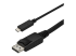 CDP2DPMM3MB - StarTech.com 9.8ft/3m USB C to DisplayPort 1.2 Cable 4K 60Hz, USB-C to DisplayPort Adapter Cable HBR2, USB Type-C DP Alt Mode to DP Monitor Video Cable, Compatible w/ Thunderbolt 3, Black - Höger vinkel