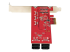 10P6G-PCIE-SATA-CARD - StarTech.com SATA PCIe-kort - Tillbaka