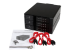 HSB3SATSASBA - StarTech.com Flyttbart hyllfritt bakpanelställ i aluminium med hot swap-funktion för tre 3,5" SAS II/SATA III – 6 Gbps HDD - Höger vinkel