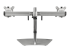 ARMDUOSS - StarTech.com Dual Monitor Stand, Ergonomic Free Standing Dual Monitor Desktop Stand for two 24" VESA Mount Displays, Synchronized Height Adjustable, Double Monitor Pole Mount, Silver - Tillbaka