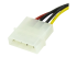 SATAPOWADAP - StarTech.com 15 cm 4-stifts LP4 till SATA-strömkabeladapter - Närbild