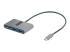 5G2A2CPDB-USB-C-HUB - StarTech.com 4-Port USB-C Hub with 100W Power Delivery Pass-Through Charging, 2x USB-A + 2x USB-C, 5Gbps, USBC Hub w/ 1ft (30cm) Long Cable, Portable Laptop USB Type-C to USB-A/C Hub - Höger vinkel