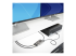 MST14DP122DP - StarTech.com 2-Port DisplayPort MST Hub, Dual 4K 60Hz, DP to 2x DisplayPort Monitor Adapter, DP 1.4 Multi-Monitor Video Adapter w/ 1ft Built-in Cable, USB Powered, Windows Only - Vänster vinkel