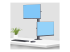 H2MPV-MONITOR-MOUNT - StarTech.com Desk Mount For 2x Vertically Stacked Monitors, Dual 49", TAA - Höger vinkel
