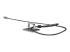 EK1-AU50G - Compulocks Anchoring Point for Security Cable Locks - Höger vinkel