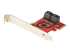 4P6G-PCIE-SATA-CARD - StarTech.com SATA PCIe-kort - Vänster vinkel