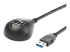 USB3SEXT5DKB - StarTech.com 1,5 m svart SuperSpeed USB 3.0-förlängningskabel till skrivbordet - Höger vinkel