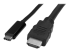 CDP2HDMM1MB - StarTech.com USB C to HDMI Cable - Vänster vinkel