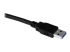 USB3SEXT5DKB - StarTech.com 1,5 m svart SuperSpeed USB 3.0-förlängningskabel till skrivbordet - Vänster vinkel