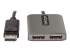 MST14DP122DP - StarTech.com 2-Port DisplayPort MST Hub, Dual 4K 60Hz, DP to 2x DisplayPort Monitor Adapter, DP 1.4 Multi-Monitor Video Adapter w/ 1ft Built-in Cable, USB Powered, Windows Only - Framsidan