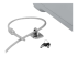 EK1-AU50G - Compulocks Anchoring Point for Security Cable Locks - Höger vinkel