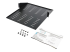 CABSHF2POSTV2 - StarTech.com 2U Vented 19" 2-Post Network Rack Cabinet Shelf, 20in Deep Center Mount Cantilever Tray Rackmount Shelf for AV/Data Equipment Enclosure with Cage Nuts & Screws 75lb Capacity - Höger vinkel