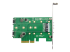 PEXM2SAT32N1 - StarTech.com 3-port M.2 SSD (NGFF) Adapter Card - Undersidan