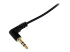 MU1MMSRA - StarTech.com 30 cm Slim 3,5 mm till högervinklad stereoaudiokabel – M/M - Närbild