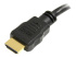 HDMIEXTAA6IN - StarTech.com 6 in HDMI Extension Cable, Short HDMI Cable Male to Female, 4K HDMI Cable Extender, 4K 30Hz UHD HDMI Port Saver M/F, High Speed HDMI 1.4, 10.2Gbps Bandwidth, 30AWG, Black - Närbild
