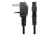 PXTNB3SUK2M - StarTech.com 2 m brittisk strömkabel för bärbara datorer, BS 1363 till C5 (Clover Leaf), 2,5 A 250 V, 18AWG, brittisk ersättningsnätsladd för bärbara datorer, nätsladd för skrivare, laddarkabel för bärbara datorer, strömförsörjningskabel för bärbara datorer - Höger sida