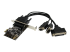 PEX2S1P553B - StarTech.com 2S1P PCI Express seriellt parallellt kombokort med breakout-kabel - Ovansidan