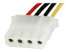 LP4SATAFM12 - StarTech.com 30 cm SATA till LP4-strömkabeladapter - Närbild